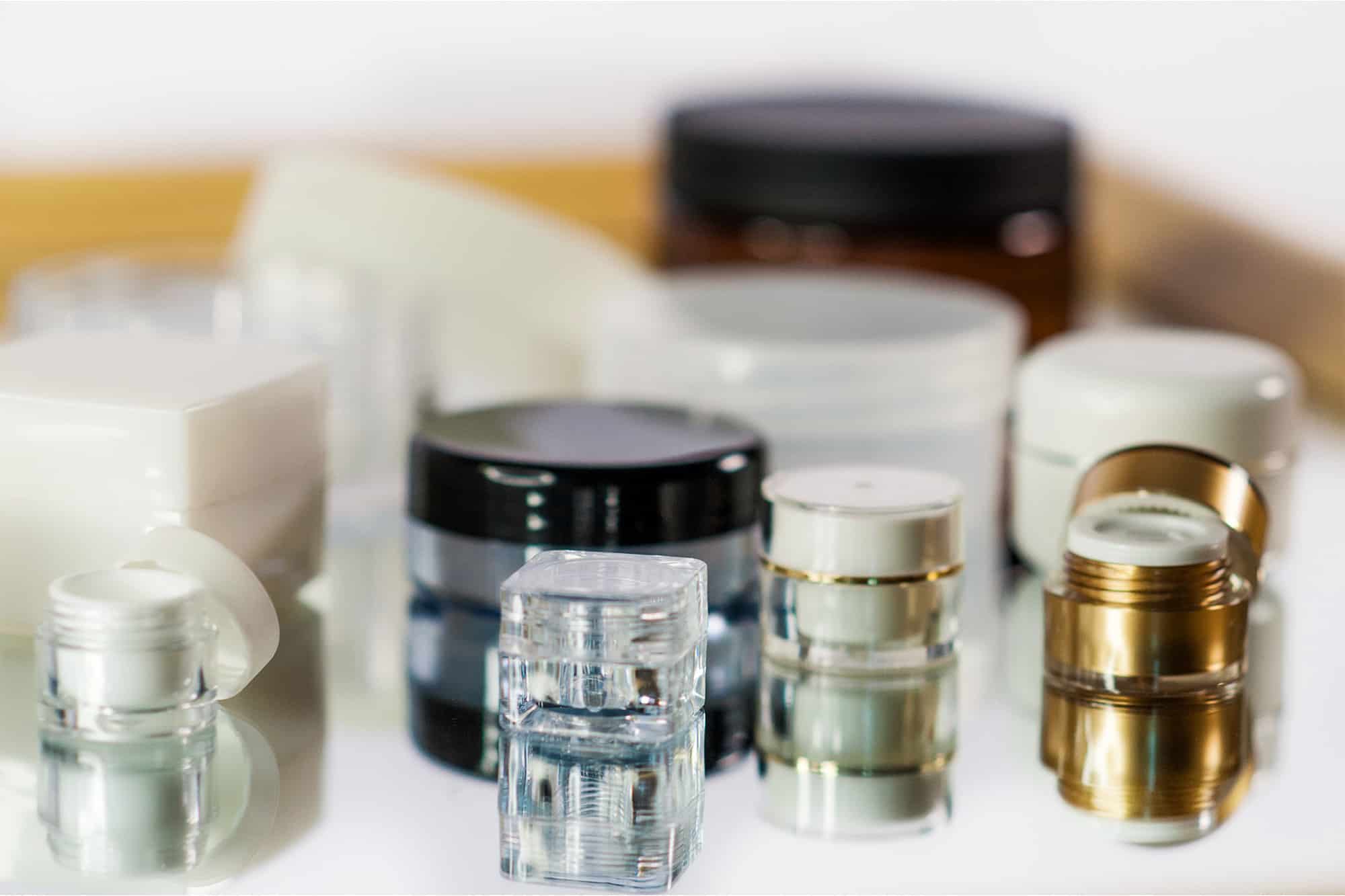 PET jars and cream jars for cosmetics